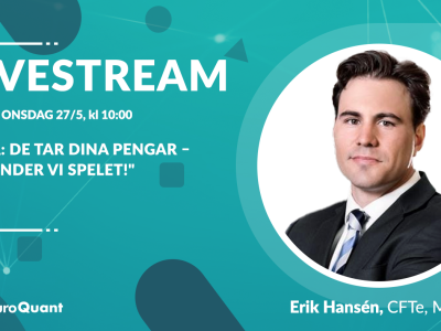 Livestream 28/5: De tar dina pengar – så vänder vi spelet!